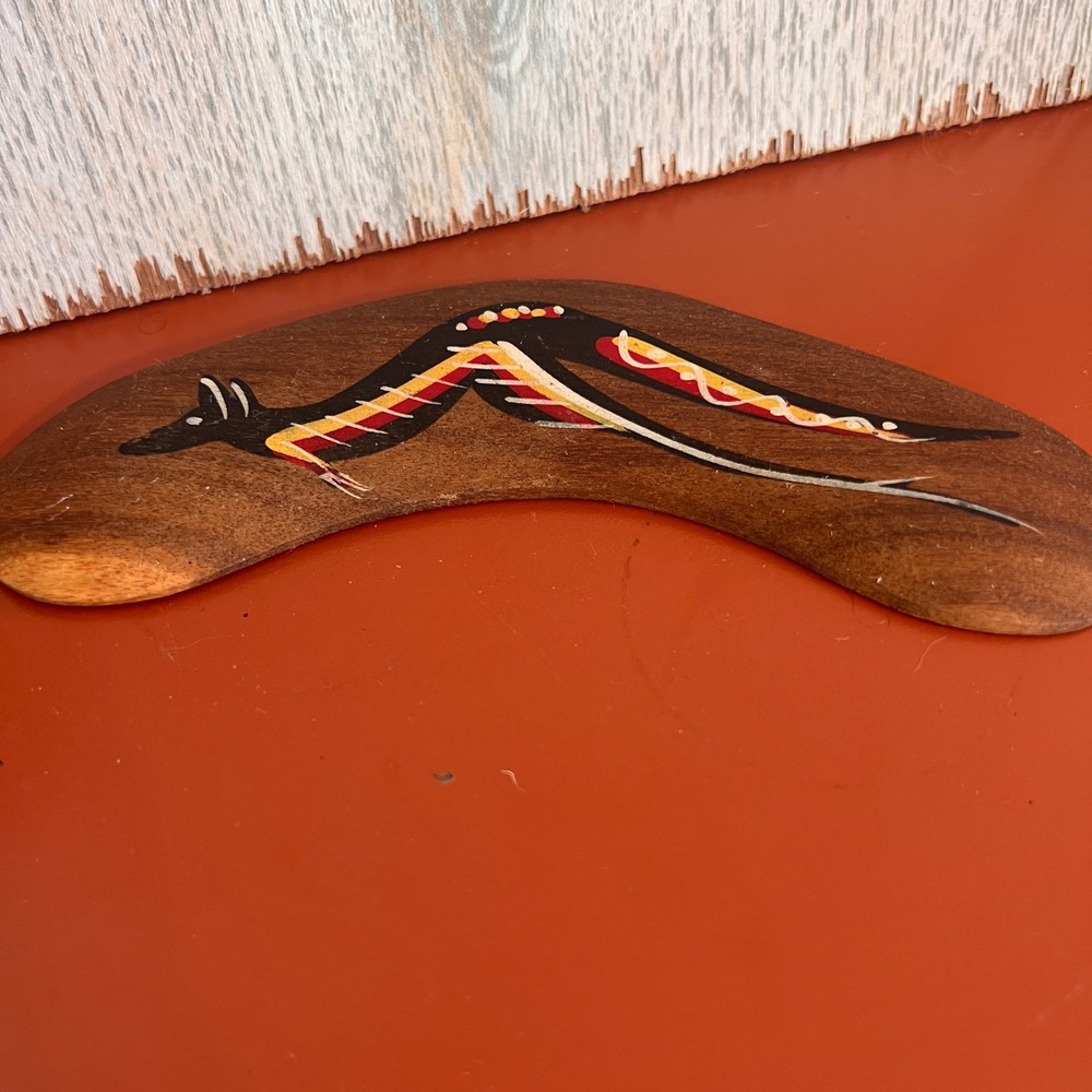 Bunabiri 6 Inch Australian Aboriginal‎ Souvenir Boomerang Native Timber Kangaroo